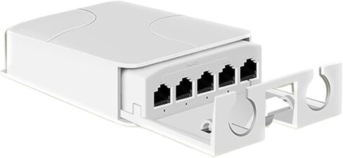 Waterproof POE Extender 5-Port Repeater 100Mbps Outdoor Network IP55 44-57V in Saudi Arabia
