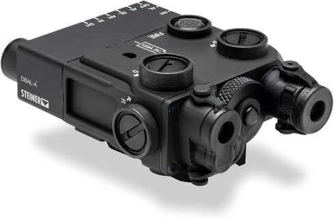Steiner eOptics DBAL-A3 Dual Beam Aiming Laser Advanced General-Purpose Multi-Function Laser Sight with Visible and IR Beams and Infrared LED Illuminator, Green Laser, Black in Saudi Arabia