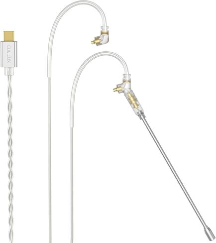 كابل Cubilux USB C MMCX مع ميكروفون بوم، سلك من النوع C إلى MMCX IEM مع ميكروفون متوافق مع iPhone 17/15/16، Galaxy S25/S24/S23، Pixel 10/9/8/7 Pro، وهواتف Android والمزيد، 4 أقدام in Kuwait