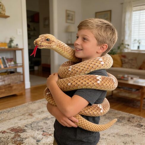 112 بوصة محشوة Anaconda - لعبة الأفعى الخضراء للأطفال مع الدعائم المزحة in Saudi Arabia