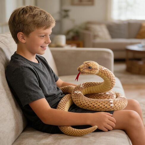 112 بوصة محشوة Anaconda - لعبة الأفعى الخضراء للأطفال مع الدعائم المزحة in Saudi Arabia