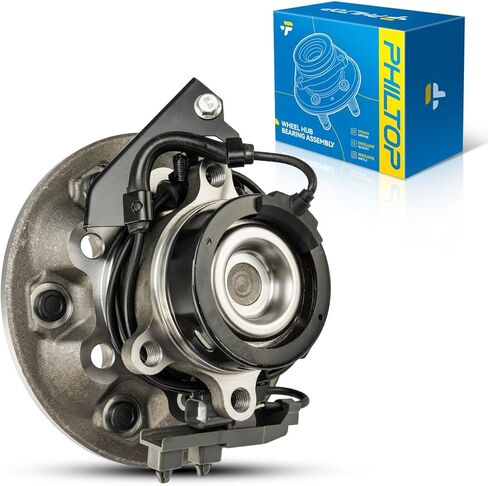 PHILTOP 512285 مجموعة محور العجلة الخلفية لـ 2004-2012 Chevy Malibu، 2005-2010 Pontiac G6، 2007-2009 Saturn Aura، 2008-2010 Chevy HHR، 2009-2010 Chevy Cobalt مع ABS 2 قطعة 5 العروات in Kuwait