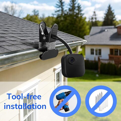 3 Pack Metal Flexible Clip Clamp Mount for Blink Outdoor 4, XT3, XT2, XT, Mini Security Camera (Black-3) in Kuwait