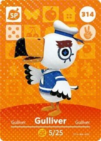 Gulliver - Nintendo Animal Crossing Happy Home Designer Series 4 Amiibo Card - 314 in Kuwait