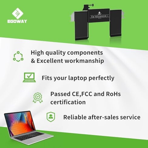بطارية A1932 A2179، بطارية كمبيوتر محمول بديلة Egoway A1965 لجهاز MacBook Air 13 بوصة (أواخر 2018 2019 2020)، سهلة التركيب مع الأدوات، EMC 3184 3302 (A1713) in Saudi Arabia