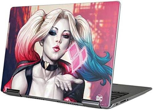ملصق Skinit للكمبيوتر المحمول متوافق مع Yoga 710 14in - تصميم رسوم متحركة مرخص رسميًا من Warner Bros Harley Quinn in Kuwait
