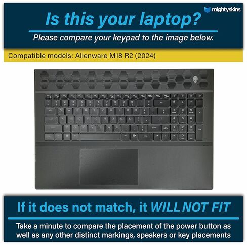 غلاف كمبيوتر محمول متوافق مع Alienware M18 R2 (2024) - طاقة خام - غطاء لاصق واقٍ من الفينيل 3M ممتاز - سهل التطبيق | صُنع في الولايات المتحدة الأمريكية بواسطة MightySkins in Kuwait