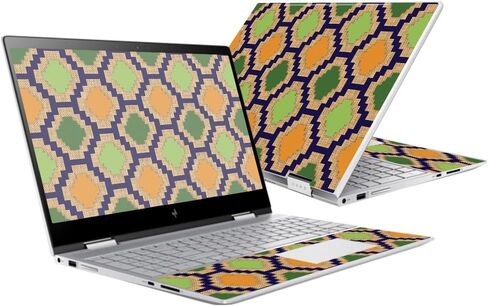 غلاف MightySkins متوافق مع HP Envy x360 15" (2017) - بلاط الأزتيك | غطاء ملتف من الفينيل واقٍ ومتين وفريد ​​من نوعه | سهل التطبيق والإزالة وتغيير الأنماط | صنع في الولايات المتحدة الأمريكية in Kuwait