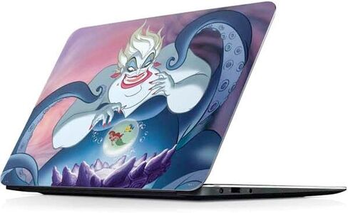 Skinit Decal Laptop Skin Compatible with XPS 13 Notebook (13in 2015) - Officially Licensed Disney Villains Ursula Ariel and Flounder Design in Kuwait
