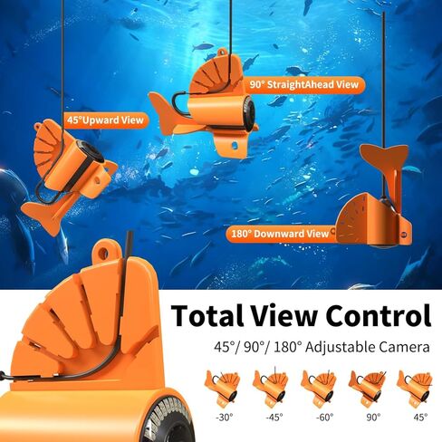 Underwater Fishing Camera,4.3 Inch HD Fishing Camera with 12 Infrared Night Vision Lights, 1000TVL Wide Angle IP68 Waterproof Fishing Camera for Lake Boat Kayak Ice Fishing in Saudi Arabia