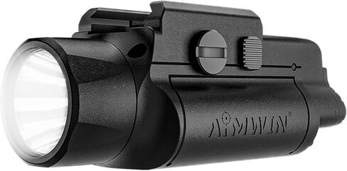AIMWIN WL20 Weapon Light 2000 Lumen 451 Yards Long Range with Strobe Mode USB-C Rechargeable Tactical Flashlight Fit GL/Picatinny Rail Mounted Light in Kuwait
