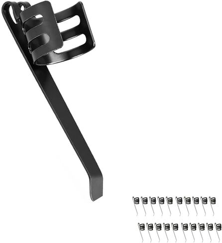 20 حزمة، مشبك مصباح يدوي بديل للملحقات القابلة للإزالة، طول 1.7 بوصة، عرض 0.5 بوصة، مشابك جيب فولاذية لسهولة التركيب، مقاومة للصدأ وتدوم طويلاً، مشبك مصباح يدوي، مشبك قلم in Kuwait