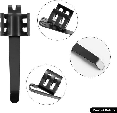 20 حزمة، مشبك مصباح يدوي بديل للملحقات القابلة للإزالة، طول 1.7 بوصة، عرض 0.5 بوصة، مشابك جيب فولاذية لسهولة التركيب، مقاومة للصدأ وتدوم طويلاً، مشبك مصباح يدوي، مشبك قلم in Kuwait