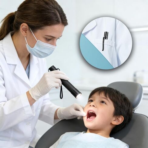 20 حزمة، مشبك مصباح يدوي بديل للملحقات القابلة للإزالة، طول 1.7 بوصة، عرض 0.5 بوصة، مشابك جيب فولاذية لسهولة التركيب، مقاومة للصدأ وتدوم طويلاً، مشبك مصباح يدوي، مشبك قلم in Kuwait