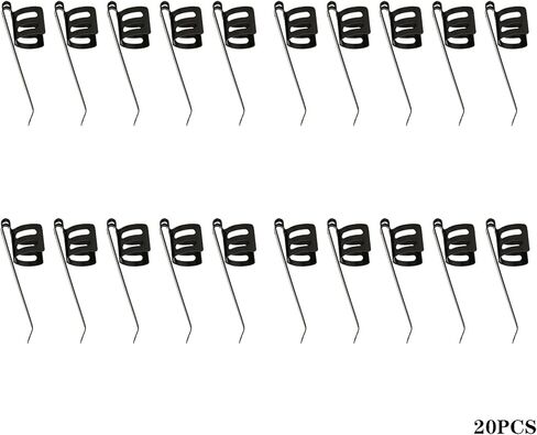 20 حزمة، مشبك مصباح يدوي بديل للملحقات القابلة للإزالة، طول 1.7 بوصة، عرض 0.5 بوصة، مشابك جيب فولاذية لسهولة التركيب، مقاومة للصدأ وتدوم طويلاً، مشبك مصباح يدوي، مشبك قلم in Kuwait