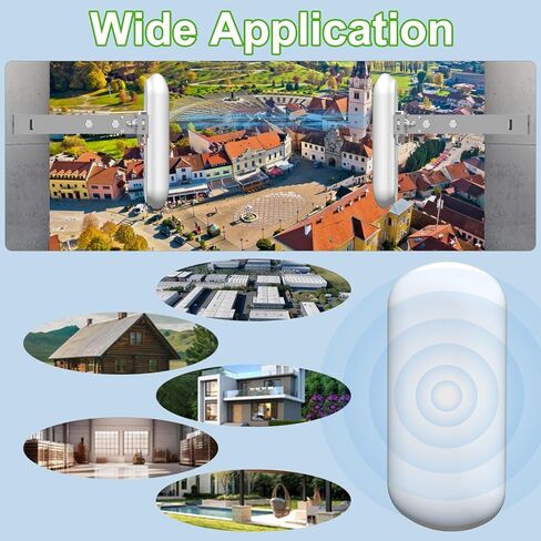 Point to Point/Multipoint Wireless Bridge Outdoor with Bracket Mount, Starlink WiFi Extender, IP65 Waterproof, 5.8GHz with 14dBi Antenna,Extend WiFi to Outdoorbulidings, 2 Pack in Saudi Arabia