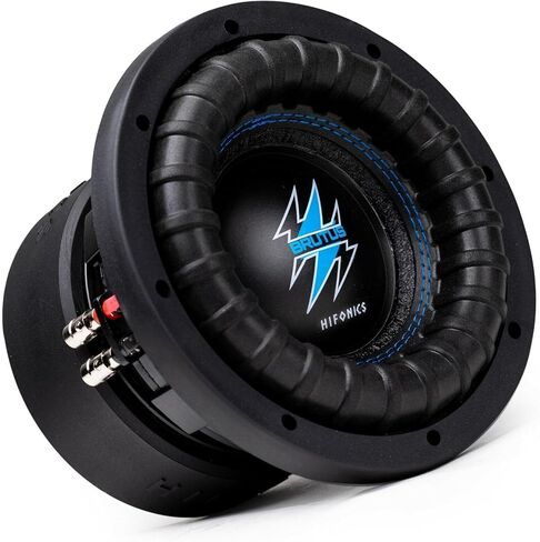 Hifonics BRW8D4 مضخم صوت سيارة بروتوس 1200 واط 8 بوصة مع مقياس ثقيل، مطلي بالمسحوق، سلة مصبوبة من الألومنيوم، مغناطيس مزدوج 70 أونصة، ملف صوتي 2.5 بوصة - مزدوج 4 أوم - 8 بوصة. in Kuwait
