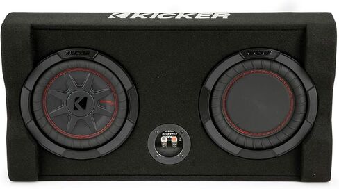 KICKER TRTP 8-inch (20cm) Thin Down Firing Subwoofer and Passive Radiator Enclosure, 2-Ohm, RoHS Compliant (Renewed) in Saudi Arabia