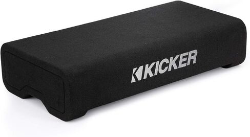 KICKER TRTP 8-inch (20cm) Thin Down Firing Subwoofer and Passive Radiator Enclosure, 2-Ohm, RoHS Compliant (Renewed) in Saudi Arabia