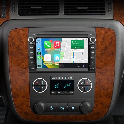 AWESAFE Android 13 راديو السيارة ستيريو لسيارة Chevy Silverado Tahoe GMC Sierra Yukon 2007-2013، شاشة لمس 7 بوصة Silverado 1500 راديو مع CarPlay Android Auto Bluetooth GPS Navigation كاميرا احتياطية in Kuwait
