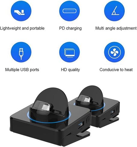 قاعدة توصيل للتلفزيون من سويتش، محطة إرساء واجهة الوسائط المتعددة 5 في 1 USB من النوع C HD، محول قاعدة لمحطة إرساء التلفزيون لـ OLED من أجل Lite in Kuwait