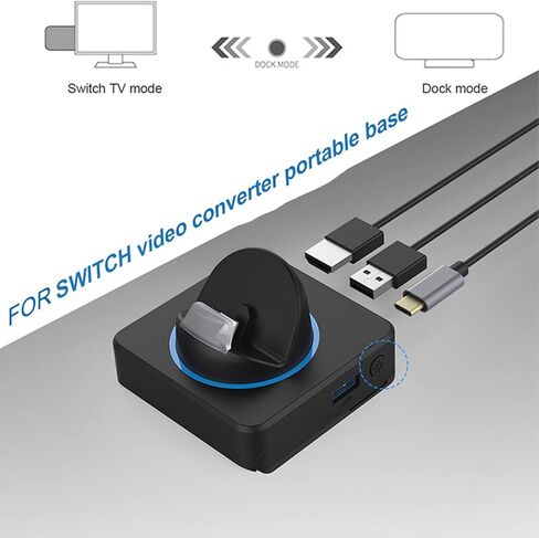 قاعدة توصيل للتلفزيون من سويتش، محطة إرساء واجهة الوسائط المتعددة 5 في 1 USB من النوع C HD، محول قاعدة لمحطة إرساء التلفزيون لـ OLED من أجل Lite in Kuwait