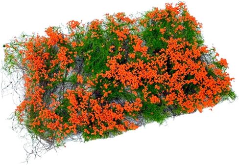 pistro Flower Cluster Grass Tuft Artificial DIY Flower Vegetation Group Lowland Shrubs Tuft for Dioramas Terrain Layout Sand 6.69x3.94x0.71 inch- Red in Saudi Arabia
