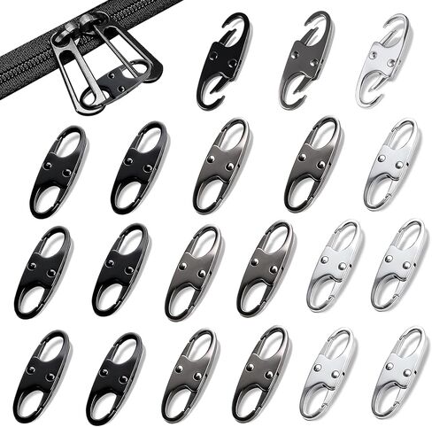 Zipper Clips Anti Theft, Double Opening Small S Carabiner, Zipper Pull Replacement, for Backpack Purse Luggage Suitcase in Saudi Arabia