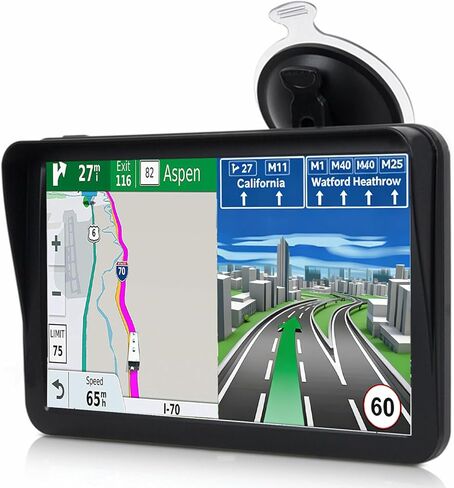 Car GPS Navigation, 2025 Map 9 inch Touch Screen Car GPS Navigation System, Voice Turn Direction Guidance, Support Speed and Red Light Warning(Free Update Lifetime Map) in Saudi Arabia