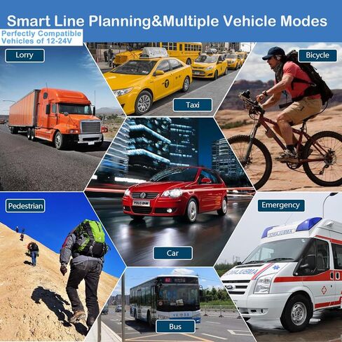 Car GPS Navigation, 2025 Map 9 inch Touch Screen Car GPS Navigation System, Voice Turn Direction Guidance, Support Speed and Red Light Warning(Free Update Lifetime Map) in Saudi Arabia