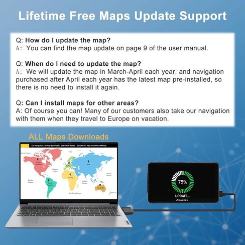 Car GPS Navigation, 2025 Map 9 inch Touch Screen Car GPS Navigation System, Voice Turn Direction Guidance, Support Speed and Red Light Warning(Free Update Lifetime Map) in Saudi Arabia