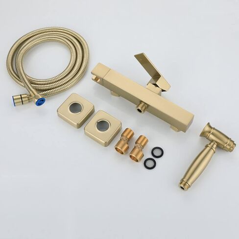 Sprayer Brass HandheldSprayer for Toilet Brushed Gold Baby Cloth Diaper Sprayer for Hot and Cold Water PortableFaucet withHose for Feminine Wash, Wall Mount in Kuwait