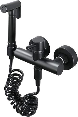 Sprayer Kit HandheldSprayer for Toilet, Black Portable Cloth Diaper Sprayer Set Brass Cold and Hot Water BathroomSprayer Kit with Shower Hose for Personal Hygiene, Bathing Pet in Kuwait