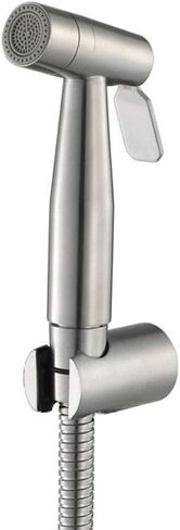 HandheldSprayer kitSprayer Kit Hand Held ShowerTap Spray - Function Spray Gun Set Stainless Steel Brushed Faucet Toilet Flusher in Kuwait