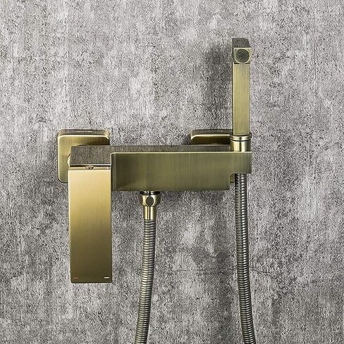 Sprayer Kit HandheldSprayer for Toilet, Hot and Cold Water Bathroom Cloth Diaper Sprayer Set Brass Wall Mounted ToiletSprayer Kit for Personal Hygiene, Bronze in Kuwait