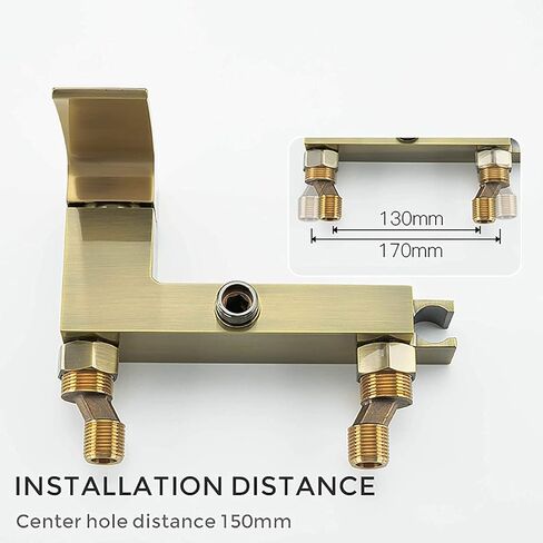Sprayer Kit HandheldSprayer for Toilet, Hot and Cold Water Bathroom Cloth Diaper Sprayer Set Brass Wall Mounted ToiletSprayer Kit for Personal Hygiene, Bronze in Kuwait