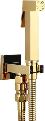 Sprayer Kit HandheldSprayer for Toilet, Titanium Gold ToiletSprayer Kit Brass Wall Mounted Bathroom Cloth Diaper Sprayer Set with Single Cold Water for Pet Bathing,1.5M Hose in Kuwait