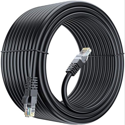 CABLIT Cat6A 100FT Ethernet Cable – UTP 26AWG Stranded Bare Copper Patch Cord, 10Gbps High-Speed LAN Cable, Snagless RJ45 Connectors, Gold-Plated 8P8C Pins, Durable PVC Jacket. in Saudi Arabia
