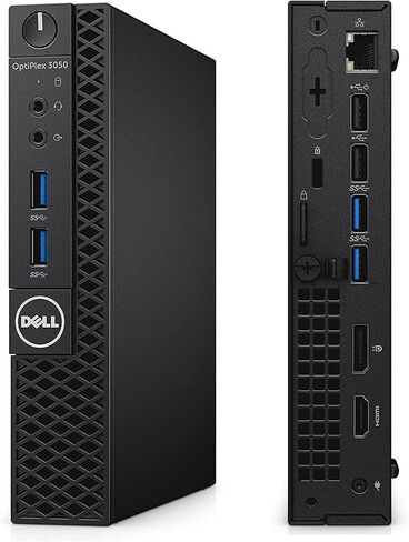 كمبيوتر Dell OptiPlex 3050 Micro PC، كمبيوتر مكتبي صغير Windows 11 Pro، معالج Intel Core الجيل السابع، 256 جيجا SSD، 8 جيجا رام، لوحة مفاتيح وماوس، LAN/RJ-45 (متجدد) in Saudi Arabia
