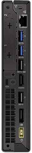 Lenovo ThinkCentre M920q Tiny Desktop، Intel 8-core i7-9700T حتى 4.3 جيجا هرتز، ذاكرة وصول عشوائي 32 جيجا، 1 تيرابايت M.2 SSD جديد + 1 تيرابايت SSD، HDMI، DisplayPort، WiFi، بلوتوث، ماوس لوحة مفاتيح لاسلكي، Windows 11 (متجدد) in Kuwait