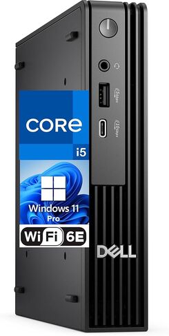 كمبيوتر ديل برو مايكرو، انتل كور i5-12400 (بيتس i7-11700t)، ذاكرة وصول عشوائي 16 جيجا، 512 جيجا NVMe SSD، USB نوع C، مدمج AX WiFi، BT، منفذ عرض، HDMI، Windows 11 Pro - AI Copilot، سطح مكتب أسود in Kuwait