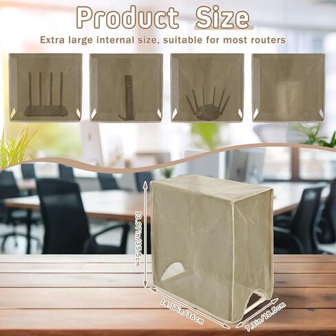 Large WiFi Router Cover, Smart Meter Cover Block 90% of WiFi Router EMF and 5G Electric Meter Faraday Cage Protection in Kuwait