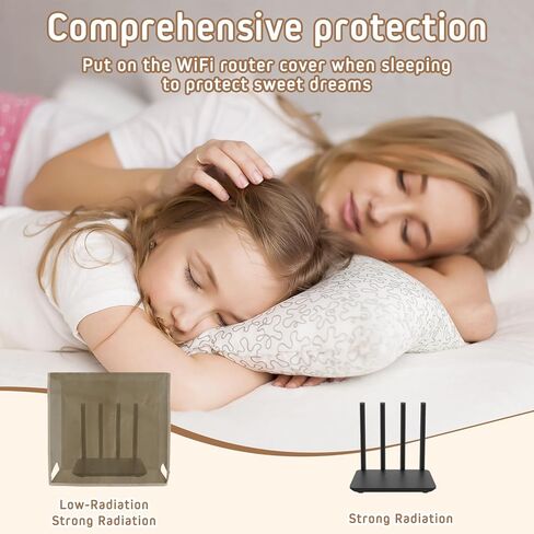 Large WiFi Router Cover, Smart Meter Cover Block 90% of WiFi Router EMF and 5G Electric Meter Faraday Cage Protection in Kuwait