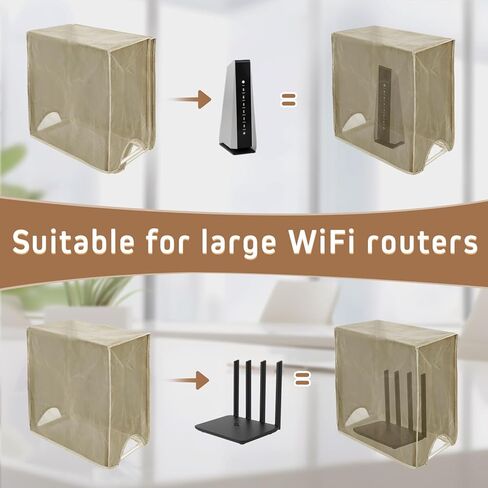 Large WiFi Router Cover, Smart Meter Cover Block 90% of WiFi Router EMF and 5G Electric Meter Faraday Cage Protection in Kuwait