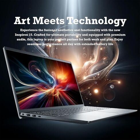 Dell Inspiron 15.6" FHD Touchscreen Laptop 2026 Edition | Latest 13th Gen Intel Core i5 (Beat i7-1250U) | 12GB RAM | 1TB Storage (512GB PCIe SSD + 512GB External) | Win 11 with Office 365 for Web in Kuwait