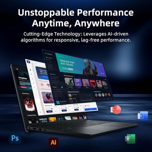 Dell Inspiron 15.6" FHD Touchscreen Laptop 2026 Edition | Latest 13th Gen Intel Core i5 (Beat i7-1250U) | 12GB RAM | 1TB Storage (512GB PCIe SSD + 512GB External) | Win 11 with Office 365 for Web in Kuwait