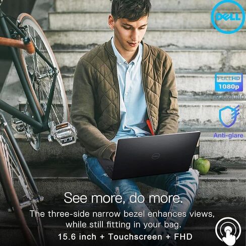 Dell Inspiron 15.6" FHD Touchscreen Laptop 2026 Edition | Latest 13th Gen Intel Core i5 (Beat i7-1250U) | 12GB RAM | 1TB Storage (512GB PCIe SSD + 512GB External) | Win 11 with Office 365 for Web in Kuwait