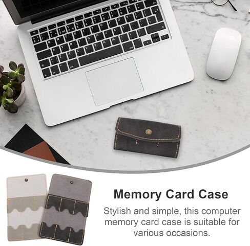 TEHAUX 2pcs Memory Card Storage Case Holder Organizer for Micro and Standard Cards Bag in Black and Gray Protective Carrying Case for Travel and Gaming Accessories in Saudi Arabia