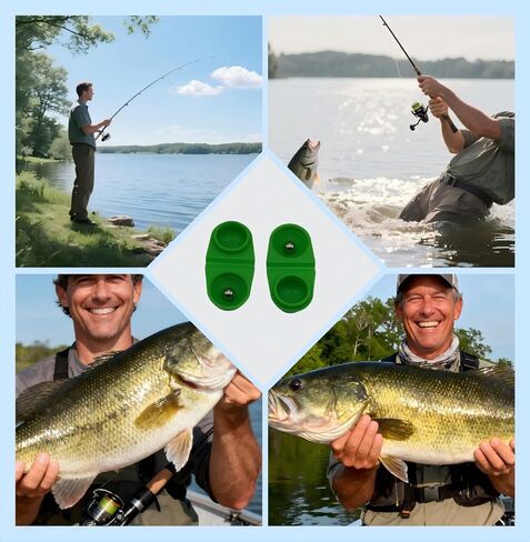 Double Rattle Fishing Beads, Plastic Fishing Rattles with Metal Beads, Fishing Tackle Accessories，25 Pack in Saudi Arabia