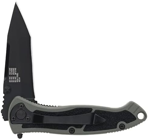 Smith & Wesson Special Ops SPECM 7.4in S.S. سكين فتح بمساعدة 3.1in Tanto Blade ومقبض ألومنيوم للأماكن الخارجية والتكتيكية والبقاء وEDC in Kuwait
